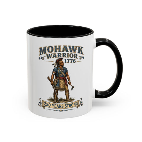 Mohawk Warrior Coffee Mug – 1776 Heritage Design