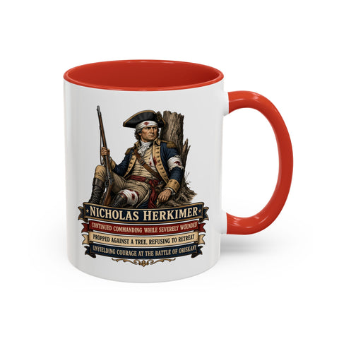 Nicholas Herkimer Historical Coffee Mug — Revolutionary War Patriot Tribute
