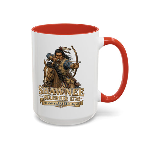 Shawnee Warrior Coffee Mug – Mounted Warrior Shooting A Bow