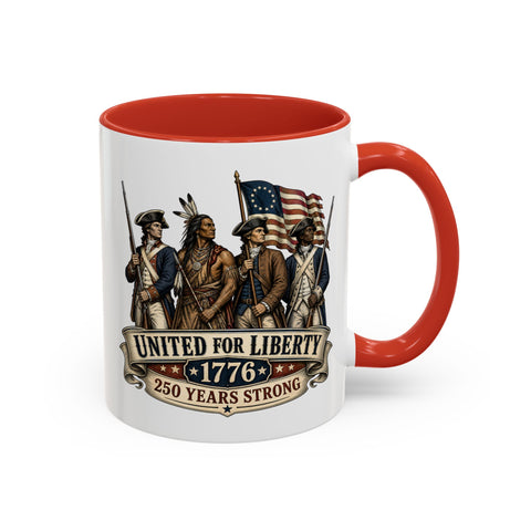 United for Liberty 1776 — Patriotic 250th Anniversary Mug