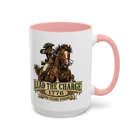 Lead the Charge 1776 Mug (Mounted Edition) — Patriotic Revolutionary War Horseman