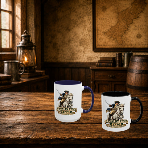 Cavalry Rider (White Horse) 1776 Mug – 250th Anniversary Edition