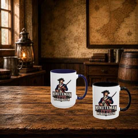 Minuteman 1776 Mug – Patriotic 250th Anniversary Coffee Mug - Laugh Suppy