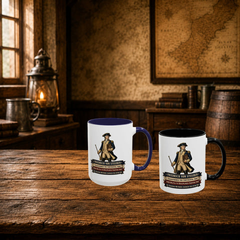 Friedrich von Steuben – Patriotic 250th Anniversary Coffee Mug - Laugh Suppy
