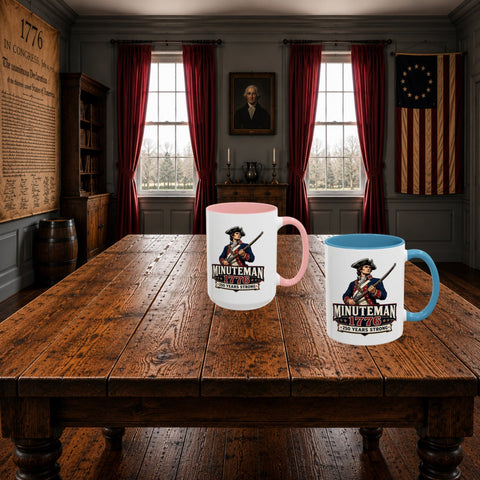 Minuteman 1776 Mug – Patriotic 250th Anniversary Coffee Mug - Laugh Suppy