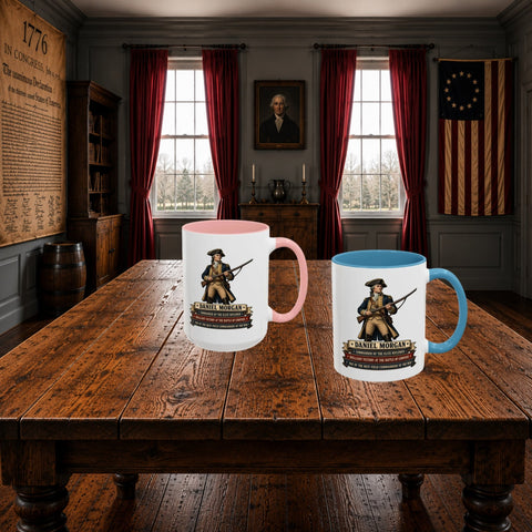 Daniel Morgan 1776 – Patriotic 250th Anniversary Coffee Mug - Laugh Suppy