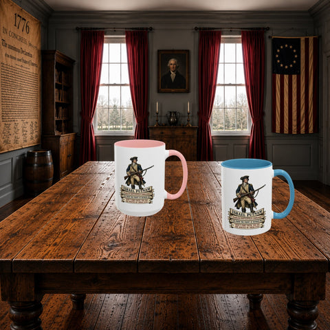Israel Putnam Revolutionary Coffee Mug — Patriotic 250th Anniversary Coffee Mug - Laugh Suppy