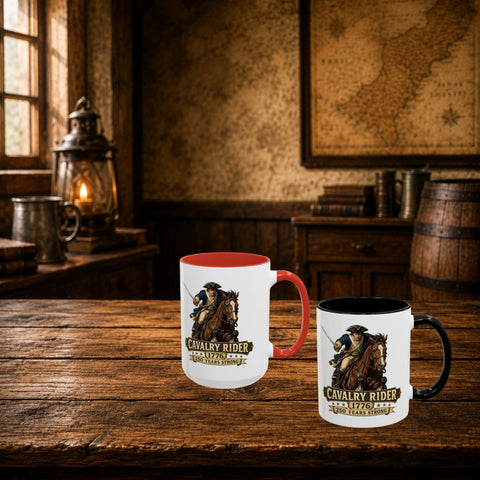 Cavalry Rider (Brown Horse) 1776 Mug – 250th Anniversary Edition - Laugh Suppy