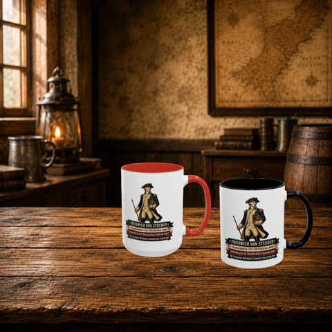 Friedrich von Steuben – Patriotic 250th Anniversary Coffee Mug - Laugh Suppy