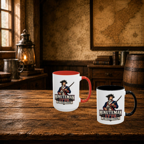 Minuteman 1776 Mug – Patriotic 250th Anniversary Coffee Mug - Laugh Suppy