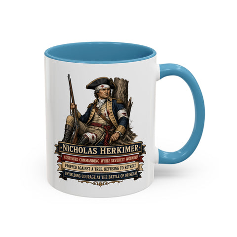 Nicholas Herkimer Historical Coffee Mug — Revolutionary War Patriot Tribute