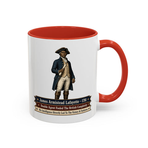 James Armistead Lafayette Historical Coffee Mug — Revolutionary War Spy Tribute