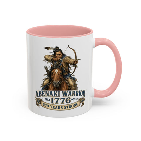 Abenaki Warrior Coffee Mug —  1776  Abenaki Warrior Mounted Warrior Shoot A Bow