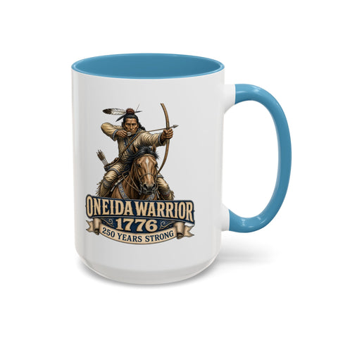 Oneida Warrior Coffee Mug — 1776 Mounted Warrior Shooting A Bow