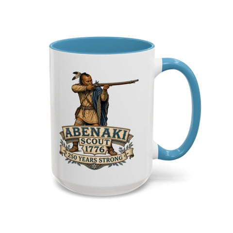 Abenaki Scout 1776 Coffee Mug — Featuring A Skilled Indigenous Scout Aiming A Long Rifle