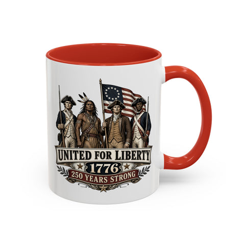 United for Liberty 1776 Coffee Mug — Revolutionary War Patriot Tribute
