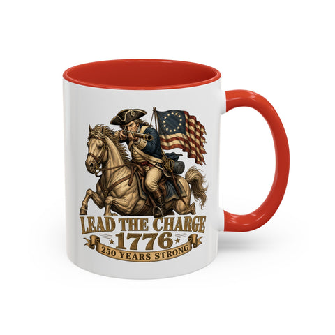 Lead the Charge 1776 Mug (Mounted Edition) – 250th Anniversary Gift