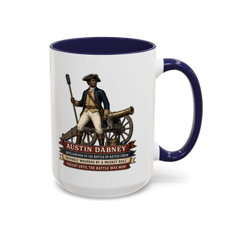 Austin Dabney Battle of Kettle Creek  —  Revolutionary War Coffee Mug
