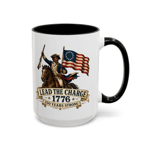 Lead the Charge 1776 Coffee Mug — Patriotic Revolutionary War Anniversary