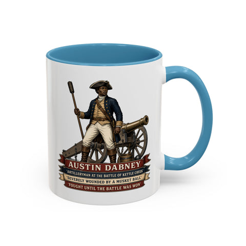Austin Dabney Battle of Kettle Creek  —  Revolutionary War Coffee Mug