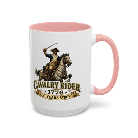 Cavalry Rider (White Horse) 1776 Mug – Patriotic 250th Anniversary Coffee Mug
