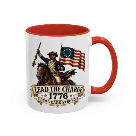 Lead the Charge 1776 Coffee Mug — Patriotic Revolutionary War Anniversary