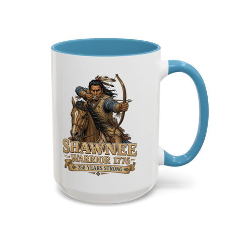 Shawnee Warrior Coffee Mug – Mounted Warrior Shooting A Bow