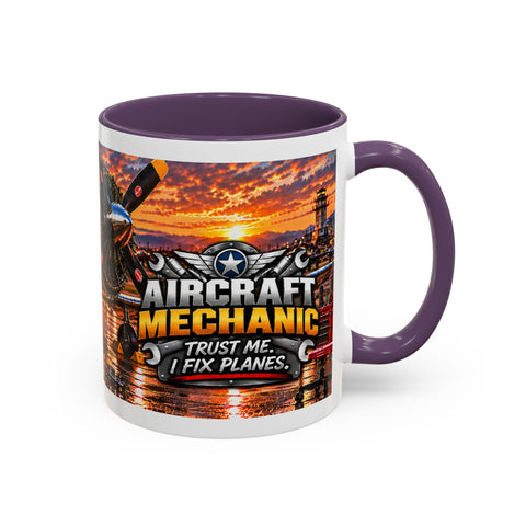 Skeleton Aircraft Mechanic Mug – Trust Me, I Fix Planes – Funny Dark Humor Gift for Aviation Mechanics - Laugh Supply