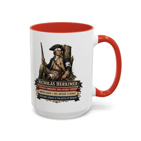 Nicholas Herkimer Historical Coffee Mug — Revolutionary War Patriot Tribute