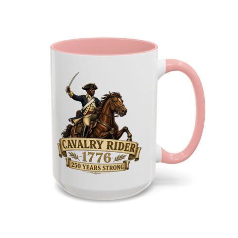 Cavalry Rider (Brown Horse) 1776 Mug – Patriotic 250th Anniversary Coffee Mug