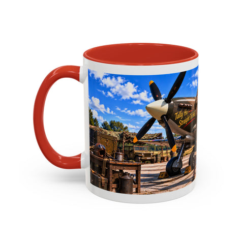 Skeleton Spitfire Pilot Mug – RAF WWII Retro Aviation Coffee Mug – Funny Dark Humor Gift for Pilots - Laugh Supply