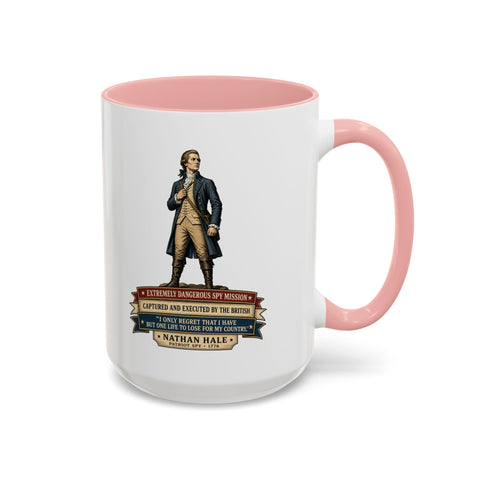 Nathan Hale Historical Coffee Mug — "I Only Regret That I Have But One Life"