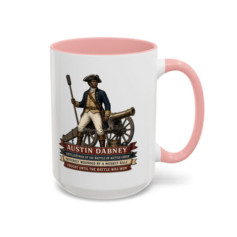 Austin Dabney Battle of Kettle Creek  —  Revolutionary War Coffee Mug