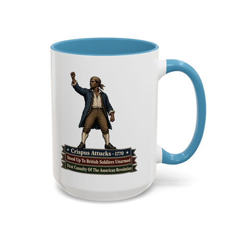 Crispus Attucks 1770 Accent Coffee Mug – First Casualty of the American Revolution