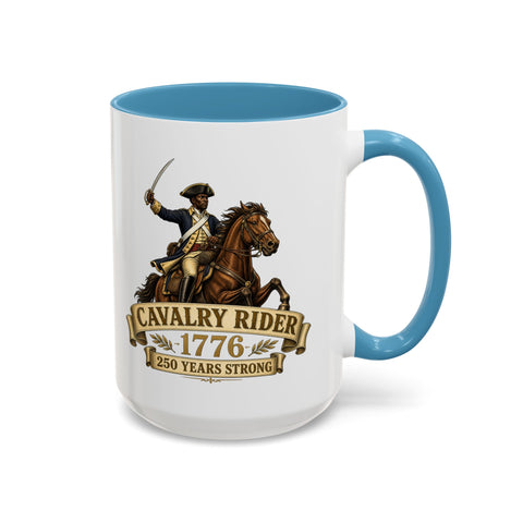 Cavalry Rider (Brown Horse) 1776 Mug – Patriotic 250th Anniversary Coffee Mug