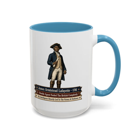 James Armistead Lafayette Historical Coffee Mug — Revolutionary War Spy Tribute