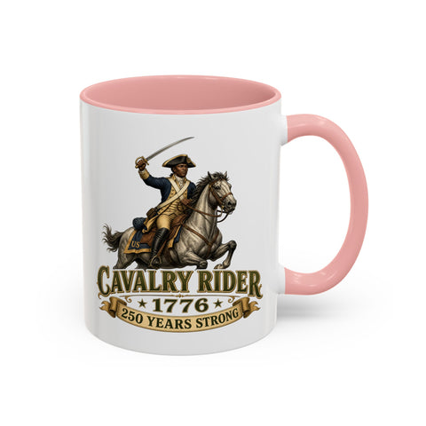 Cavalry Rider (White Horse) 1776 Mug – Patriotic 250th Anniversary Coffee Mug