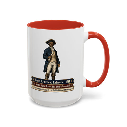 James Armistead Lafayette Historical Coffee Mug — Revolutionary War Spy Tribute