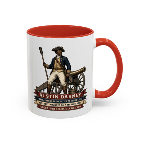 Austin Dabney Battle of Kettle Creek  —  Revolutionary War Coffee Mug