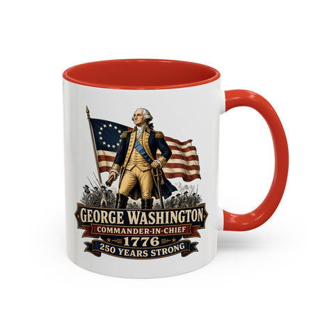 George Washington 1776 Mug – Patriotic 250th Anniversary Coffee Mug - Laugh Suppy