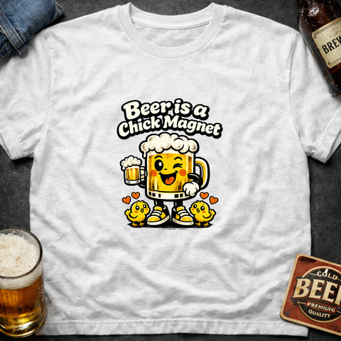 **“Beer Is a Chick Magnet” With Chicks**