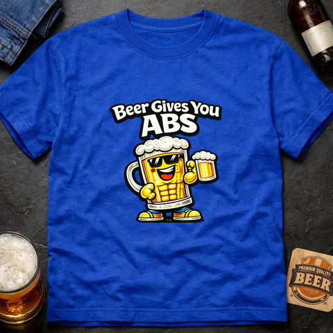**“Beer Gives You Abs” – Funny Beer Lover T‑Shirt**