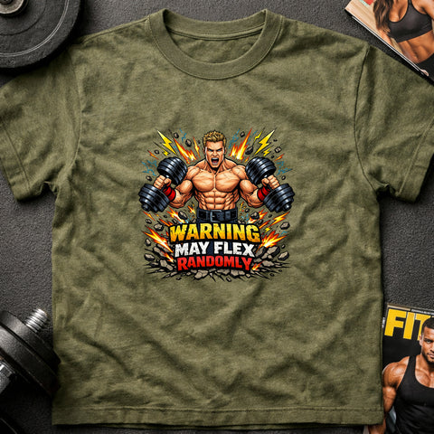 **“Warning May Flex Randomly” – Blonde Hair Caucasian Male Dumbbells Edition**