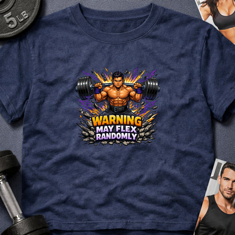 **“Warning May Flex Randomly” – Latino Male Barbell Edition**