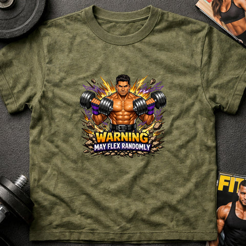 **“Warning May Flex Randomly” – Latino Male Dumbbells Edition**