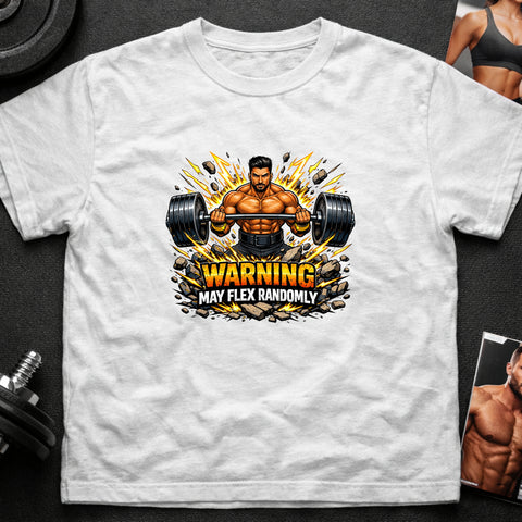**“Warning May Flex Randomly” – Middle Eastern Male Barbell Edition**