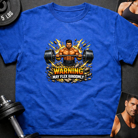 **“Warning May Flex Randomly” – Middle Eastern Male Barbell Edition**