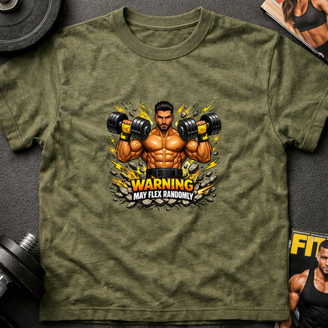 **“Warning May Flex Randomly” – Middle Eastern Male Dumbbells Edition**