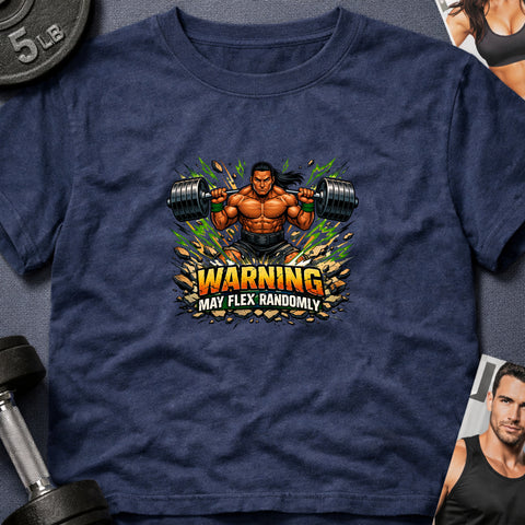 **“Warning May Flex Randomly” – Native American Male Barbell Edition**