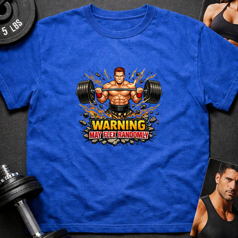 **“Warning May Flex Randomly” – Red Hair Caucasian Male Barbell Edition**